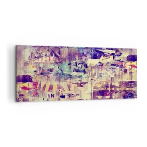 Canvastavla - Bild på duk - Och så mycket blir det klar - 100x40 cm