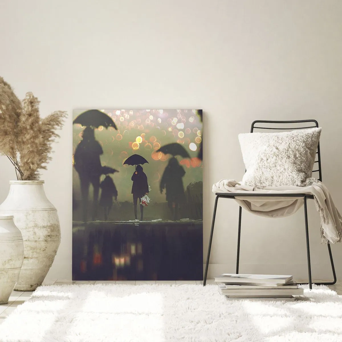 Glastavla - Bild på glas - Ur vattendroppens perspektiv - 80x120 cm