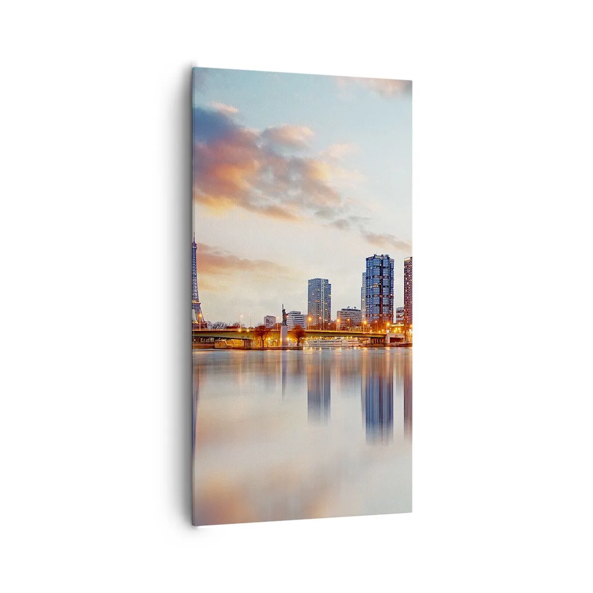 Canvastavla - Bild på duk - Paris monumentala lugn - 65x120 cm
