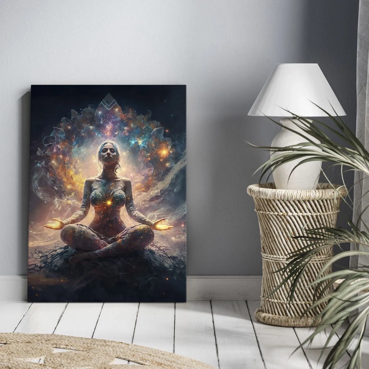 Canvastavla - Bild på duk - Flöde av god energi - 45x80 cm