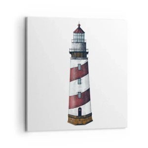 Canvastavla - Bild på duk - Alltid på sin vakt - 60x60 cm