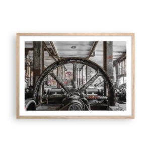 Affisch i ram av ljusek - Fabrikens hemliga liv - 70x50 cm