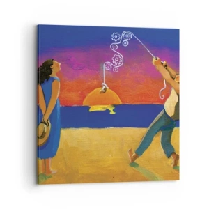 Canvastavla - Bild på duk - Mer än en stjärna från himlen - 70x70 cm