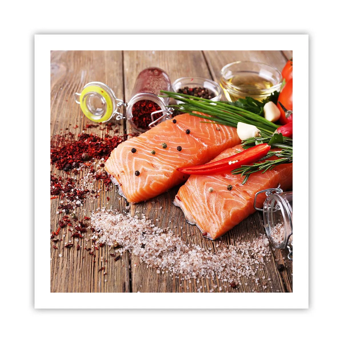 Affisch - Norskt äventyr i köket - 60x60 cm