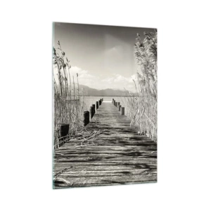 Glastavla - Bild på glas - I gräsets fristad - 50x70 cm