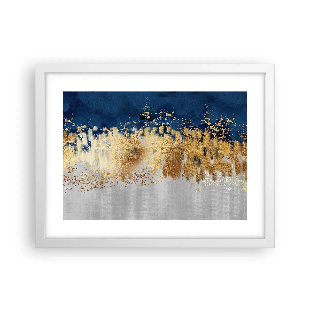 Affisch i vit ram - Modern komposition med blixt - 40x30 cm