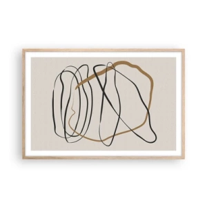 Affisch i ram av ljusek - Komposition: besittande dans - 91x61 cm