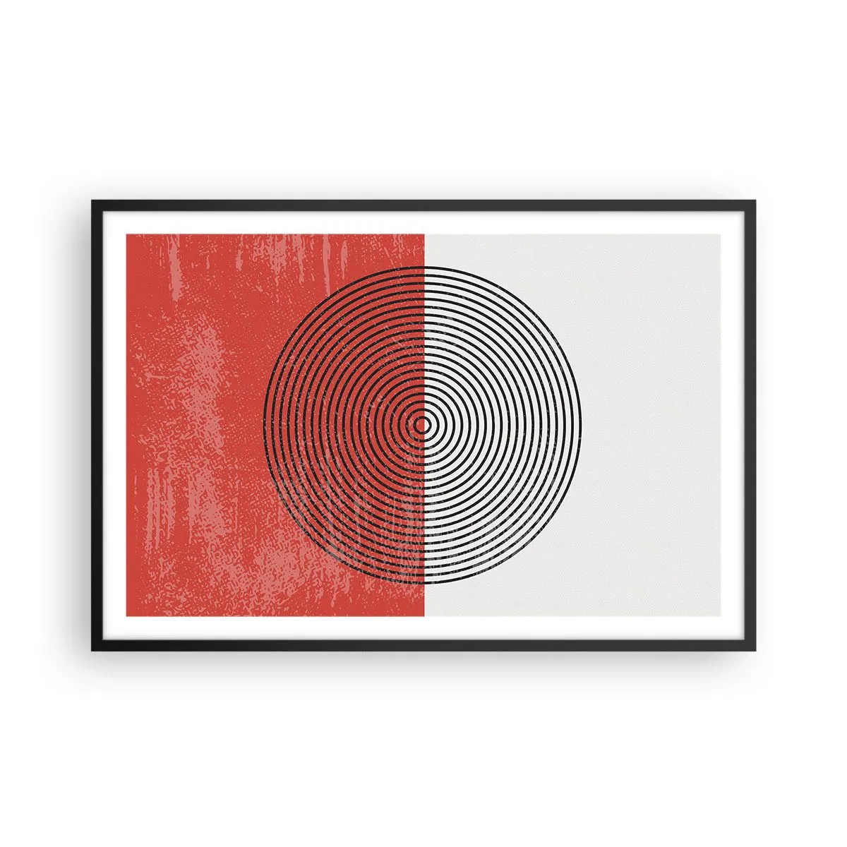 Affisch i svart ram - Mitt i prick - 91x61 cm