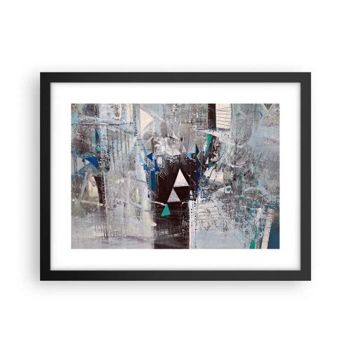 Affisch i svart ram - Trianglarnas överordnade ordning - 40x30 cm