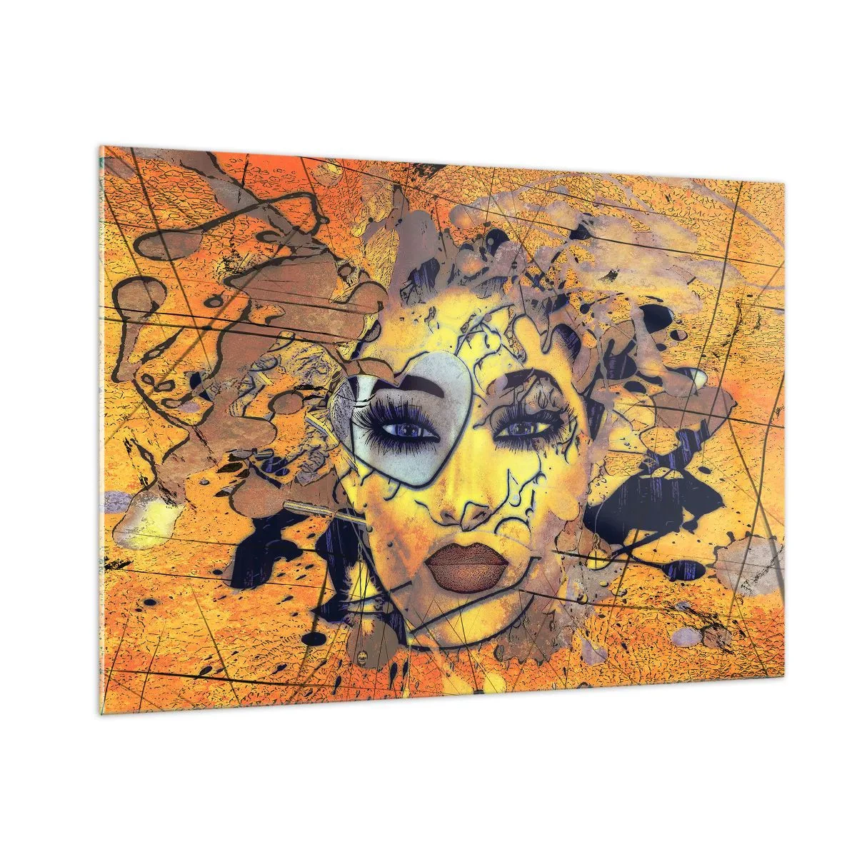 Glastavla - Bild på glas - Solig skönhet - 100x70 cm