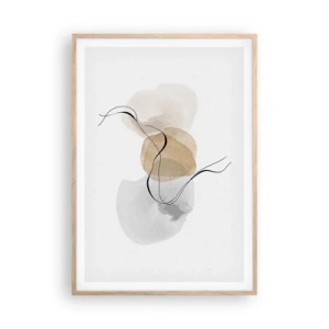 Affisch i ram av ljusek - Luftpärlor - 70x100 cm