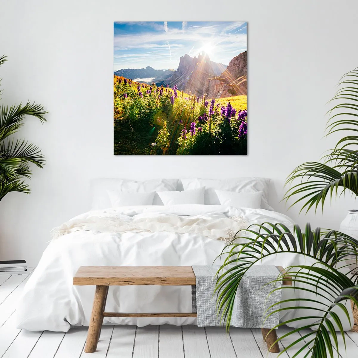 Canvastavla - Bild på duk - Örternas hemliga liv - 70x70 cm