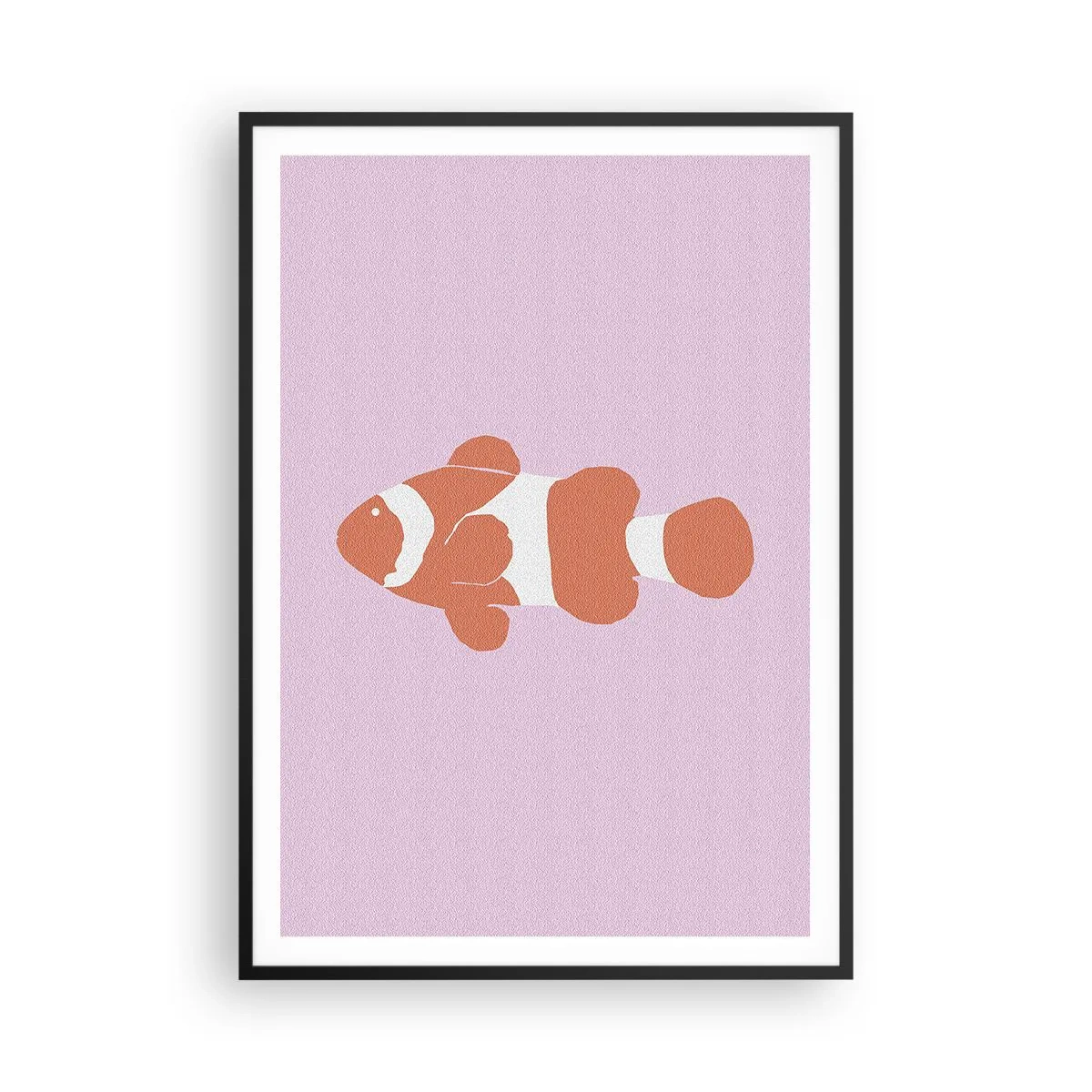 Affisch i svart ram - Korall passar henne bra - 70x100 cm