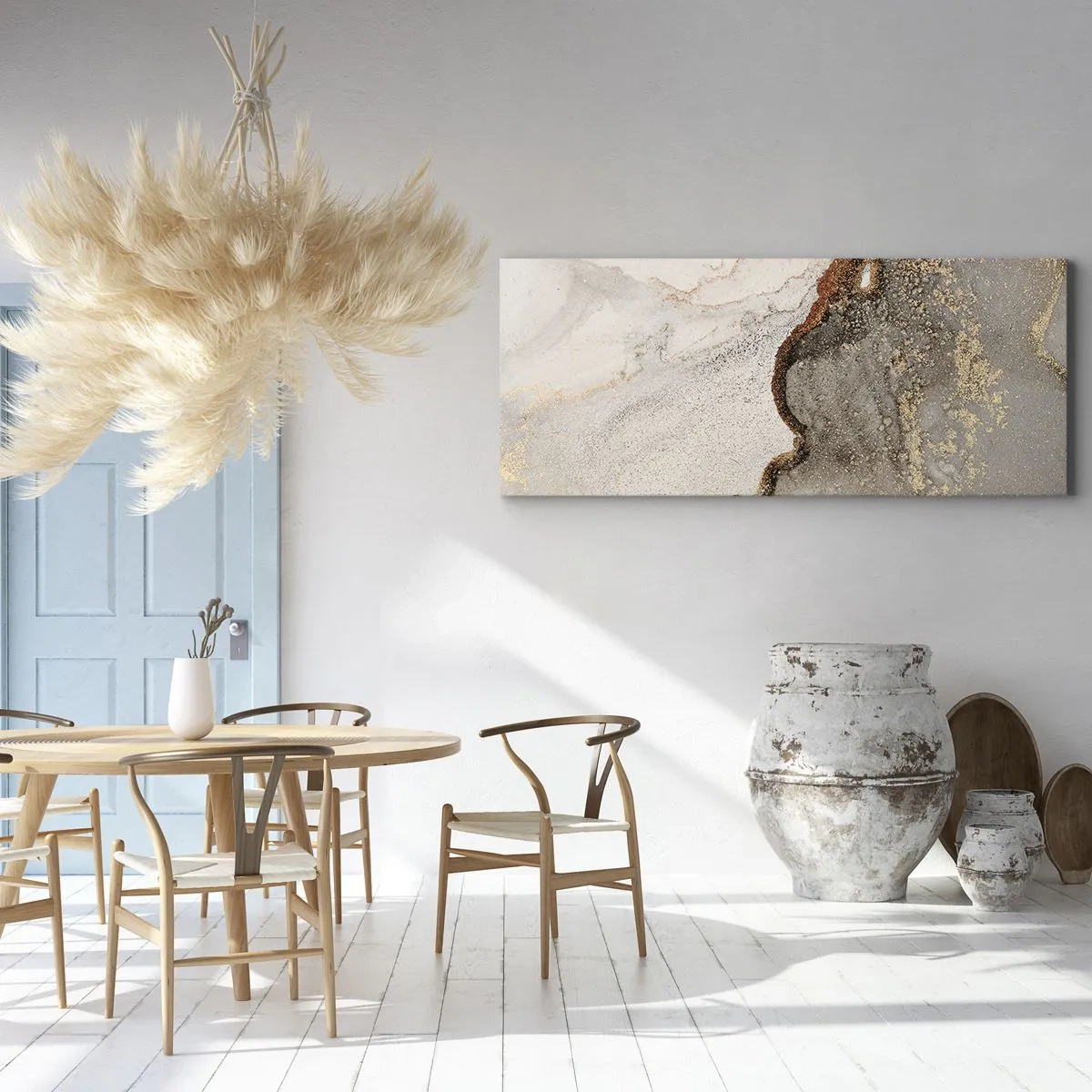 Canvastavla - Bild på duk - På färgernas gräns - 100x40 cm