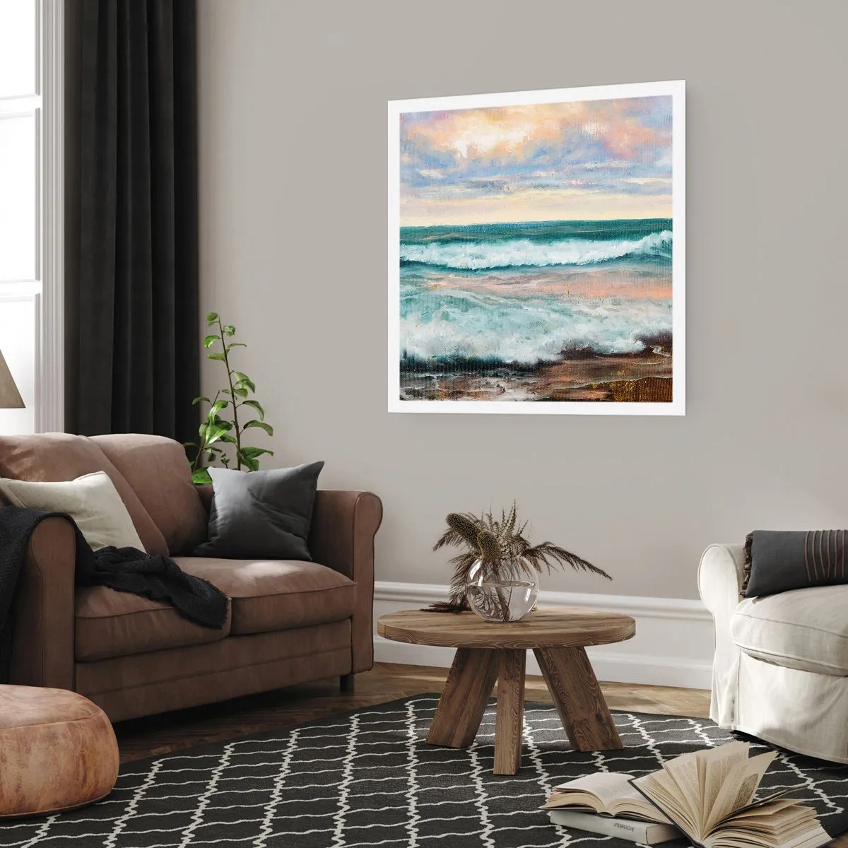 Affisch - Här kan du släta ut din själ - 60x60 cm