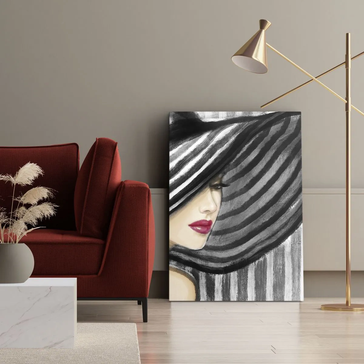 Canvastavla - Bild på duk - Var hittar jag dig? - 50x70 cm