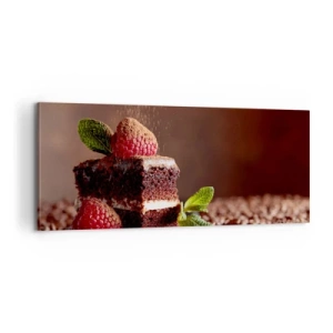 Canvastavla - Bild på duk - Livet är ljuvt - 100x40 cm