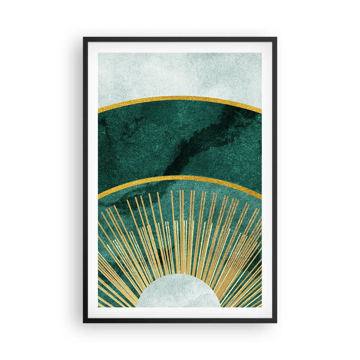 Affisch i svart ram - Ett annorlunda solsystem - 61x91 cm