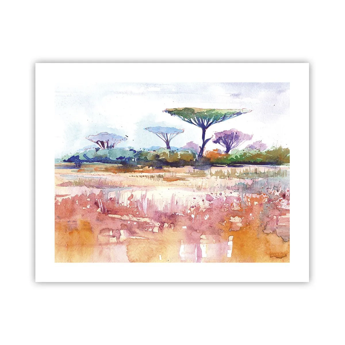 Affisch - Savannens färg - 50x40 cm