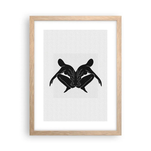 Affisch i ram av ljusek - En delad själ - 30x40 cm