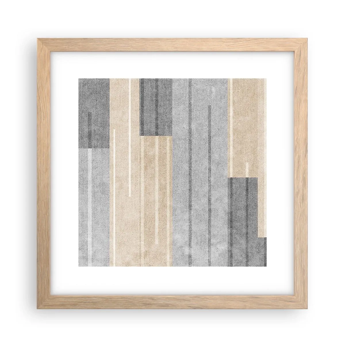 Affisch i ram av ljusek - Komposition: allt i lod - 30x30 cm