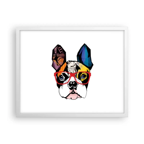 Affisch i vit ram - Intellektuell - 50x40 cm