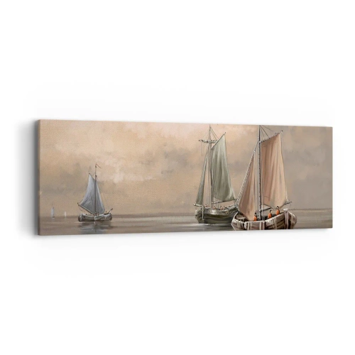 Canvastavla - Bild på duk - Seglarnas hemkomst - 90x30 cm