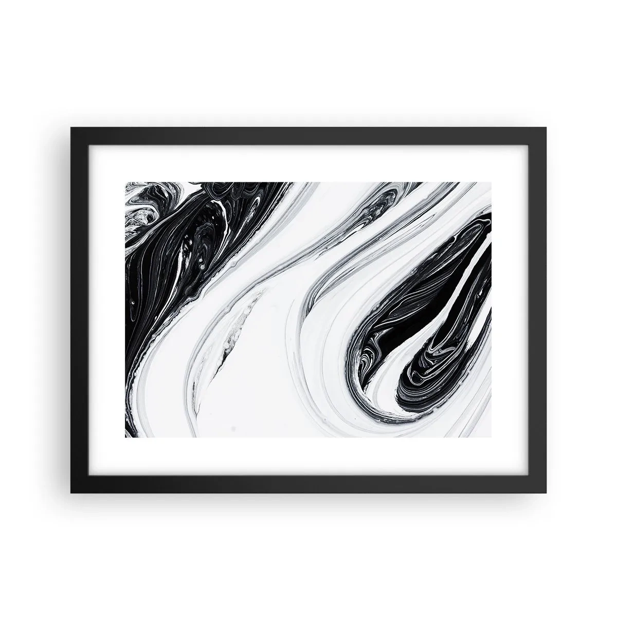 Affisch i svart ram - Motsatskombination - 40x30 cm