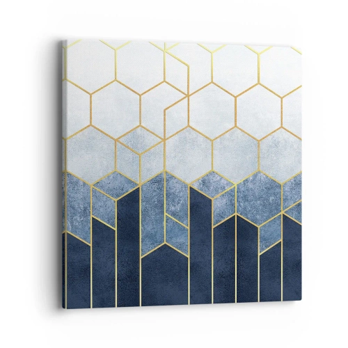 Canvastavla - Bild på duk - Komposition i synkoprytm - 40x40 cm