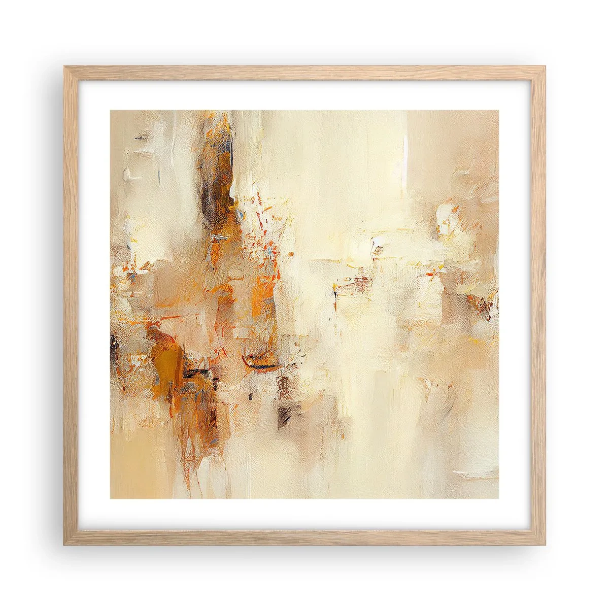 Affisch i ram av ljusek - Bärnstenens själ - 50x50 cm