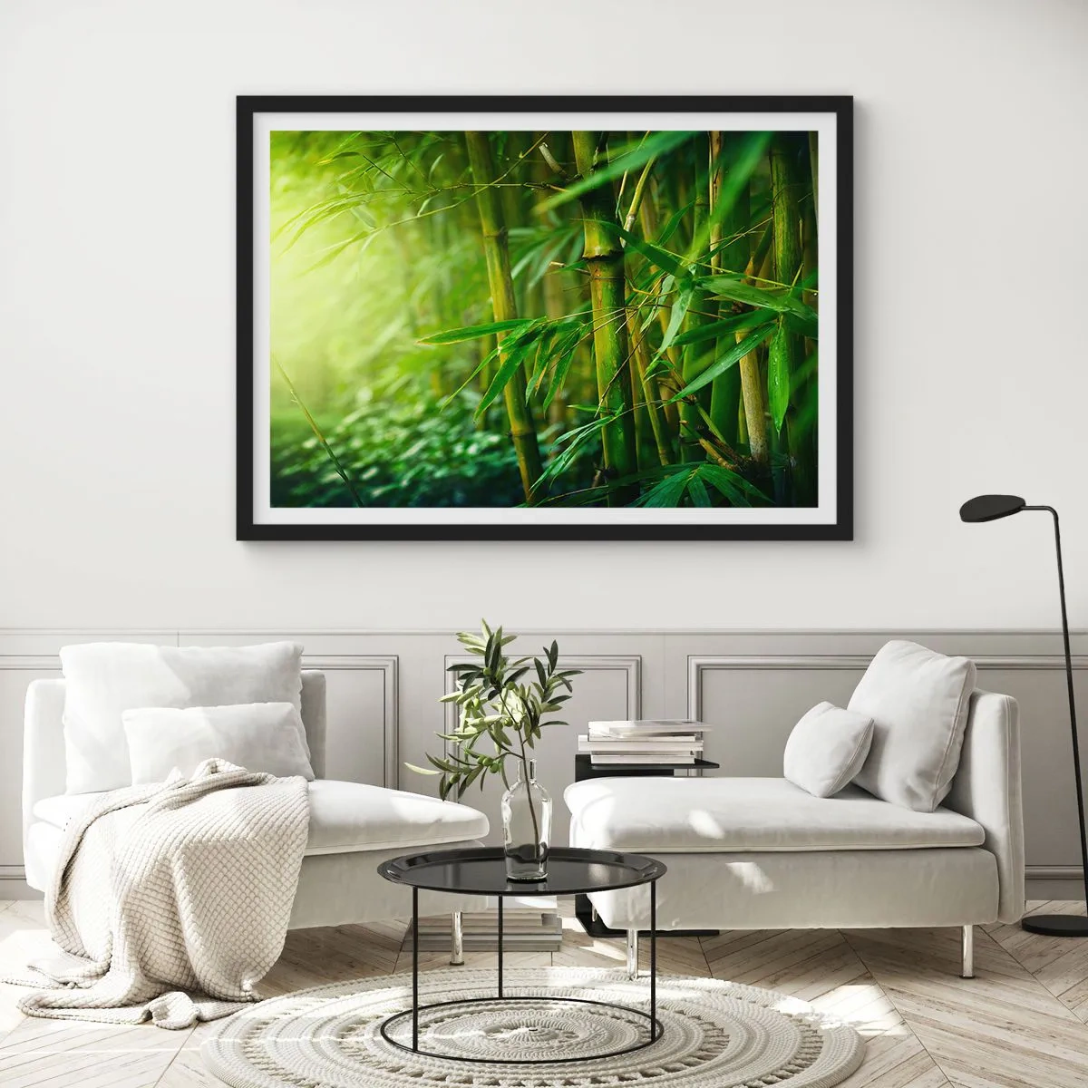 Affisch i svart ram - Lär känna grönskan i sig - 91x61 cm