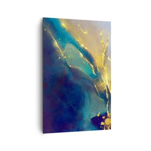 Canvastavla - Bild på duk - Utspillt guld - 80x120 cm