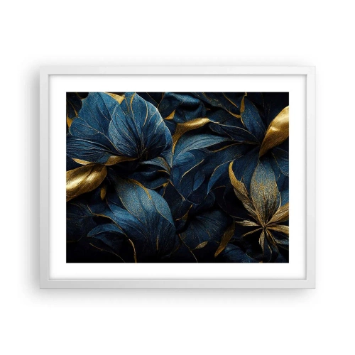 Affisch i vit ram - Fodrad med guld - 50x40 cm