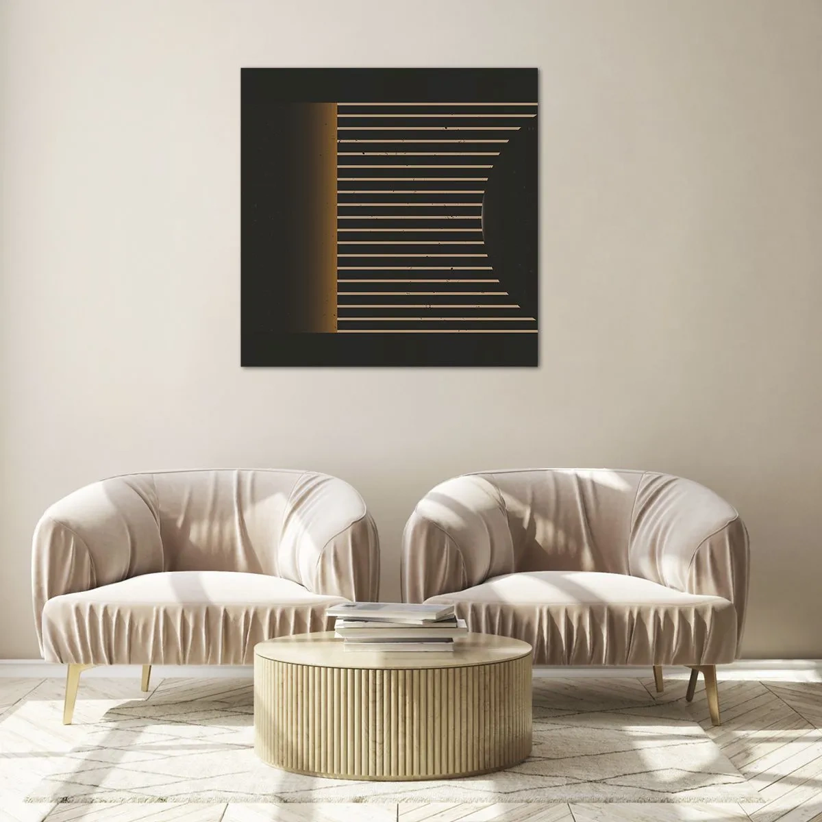 Glastavla - Bild på glas - Utforska mörkret - 40x40 cm