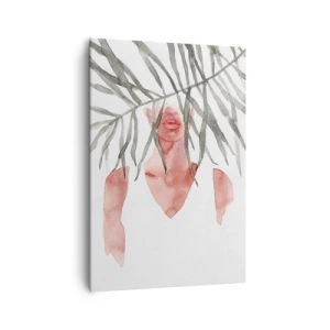 Canvastavla - Bild på duk - Tropikens dam - 70x100 cm