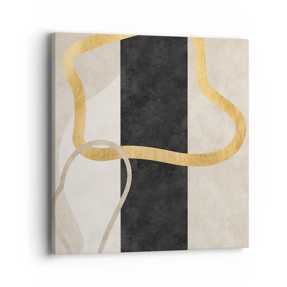 Canvastavla - Bild på duk - Slingrande former - 40x40 cm