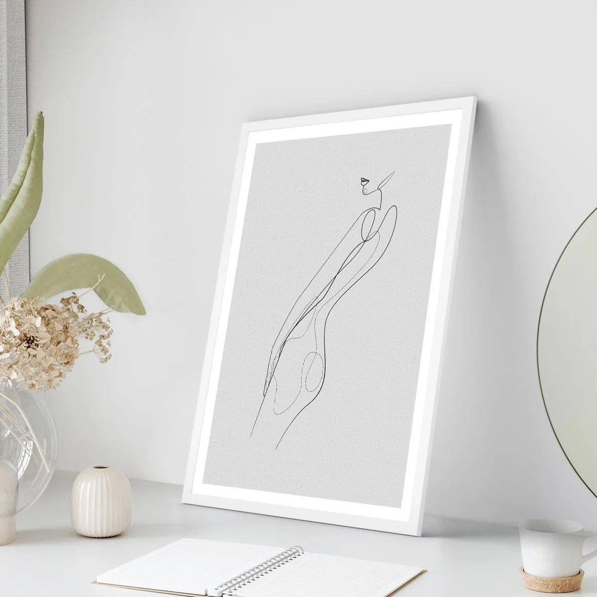 Affisch i vit ram - Bara en utfästelse - 40x50 cm