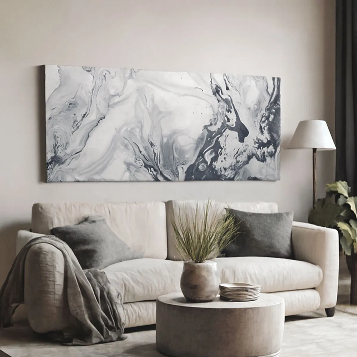 Canvastavla - Bild på duk - Jordens inre - 100x40 cm