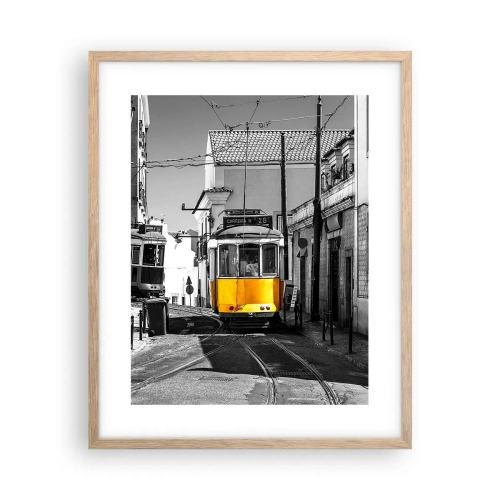 Affisch i ram av ljusek - Lissabons anda - 40x50 cm