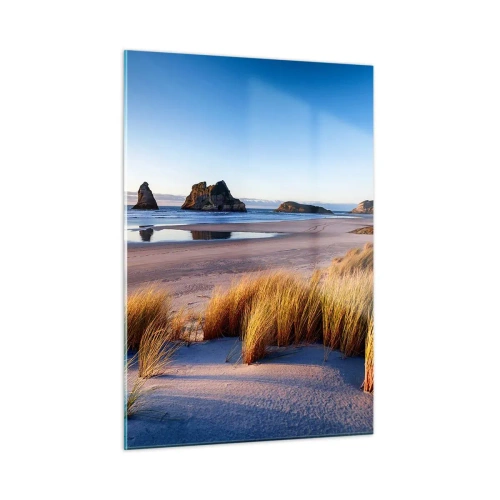 Glastavla - Bild på glas - För fredssökare - 50x70 cm