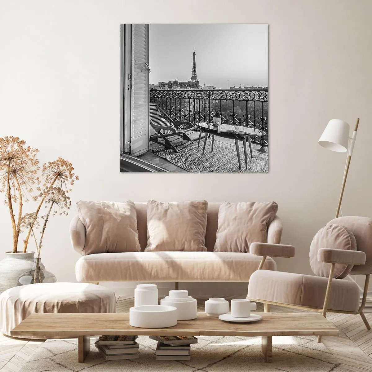 Canvastavla - Bild på duk - En eftermiddag i Paris - 30x30 cm
