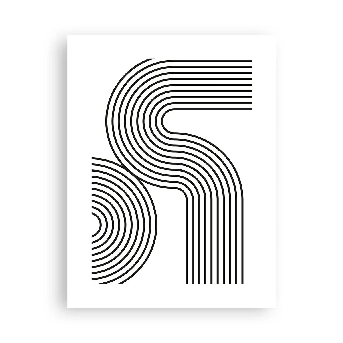 Affisch - På en kurva - 30x40 cm