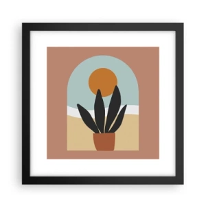 Affisch i svart ram - Små glädje - 30x30 cm