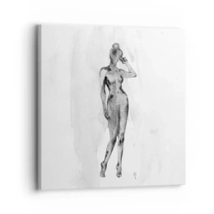 Canvastavla - Bild på duk - En studie om kvinnlighetens perfektion - 30x30 cm