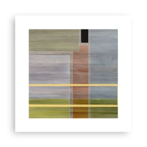 Affisch - Rakt och lugnt - 30x30 cm