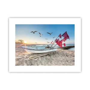 Affisch - Välförtjänt vila - 40x30 cm