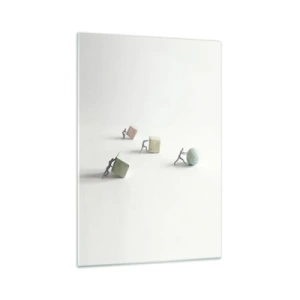 Glastavla - Bild på glas - Livet leker - 70x100 cm