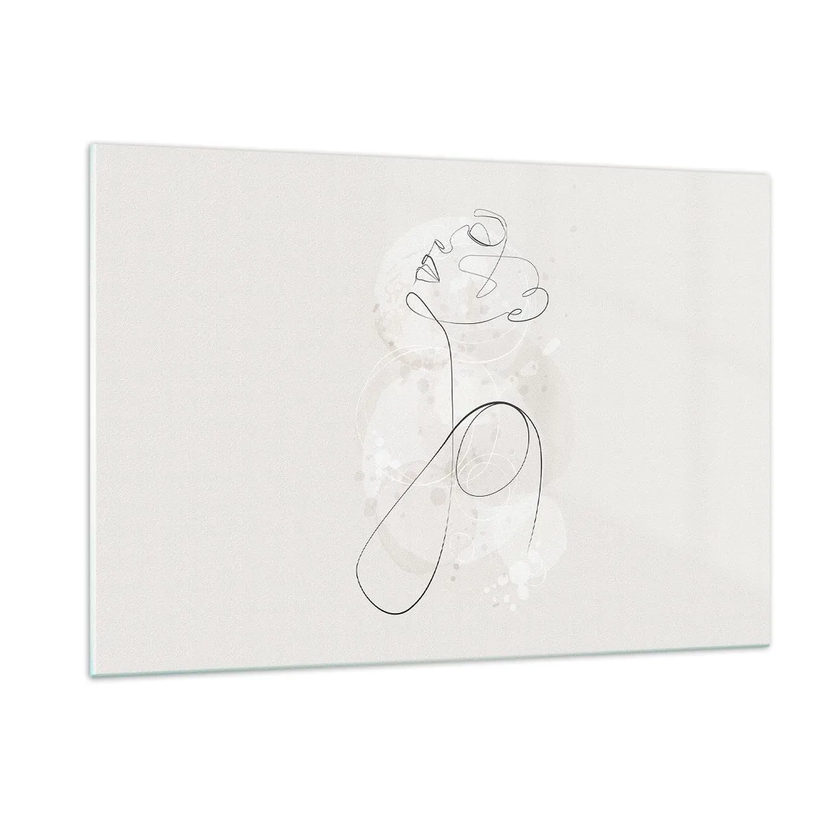 Glastavla - Bild på glas - Skönhetens spiral - 120x80 cm