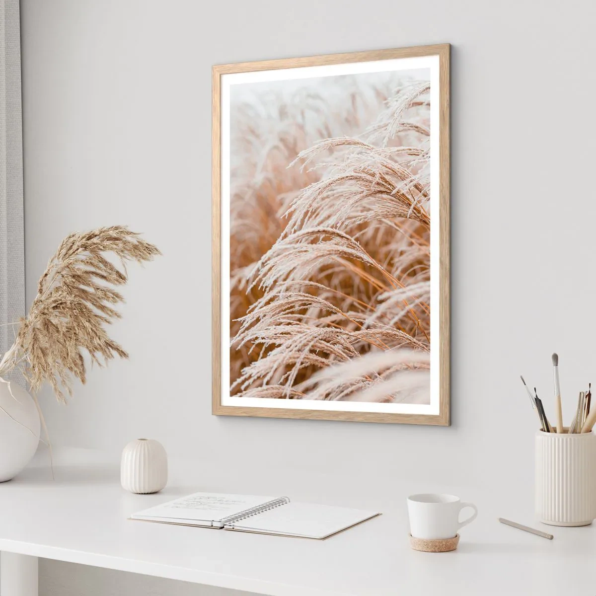 Affisch i ram av ljusek - Buga för höstsolen - 50x70 cm