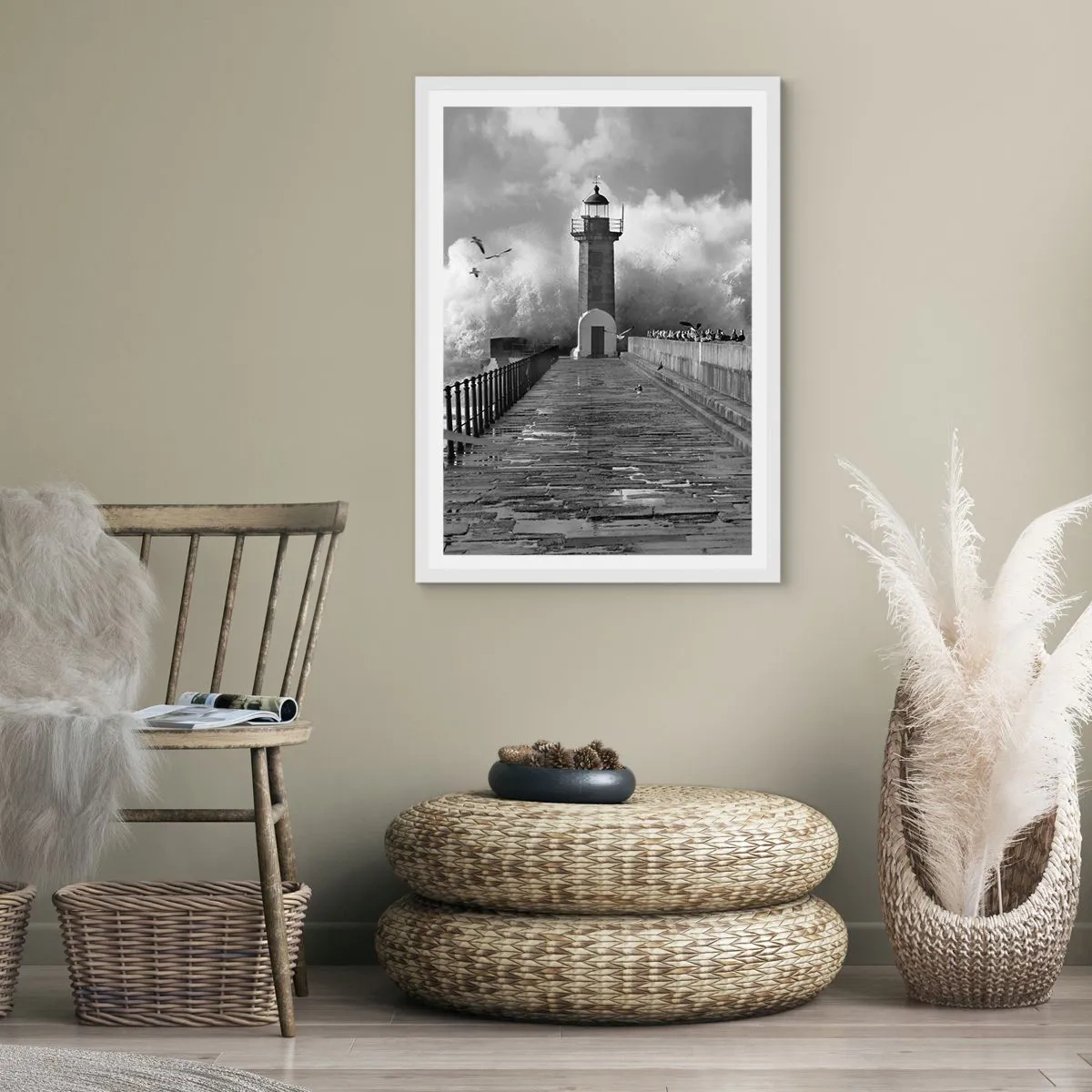 Affisch i vit ram - Orädd  - 50x70 cm